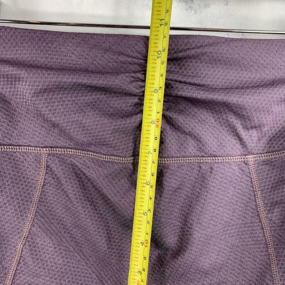 prAna Women's Purple Cinched Ankles Waist Leggings Size Small Stretch Mid Rise - Picture 4 of 10